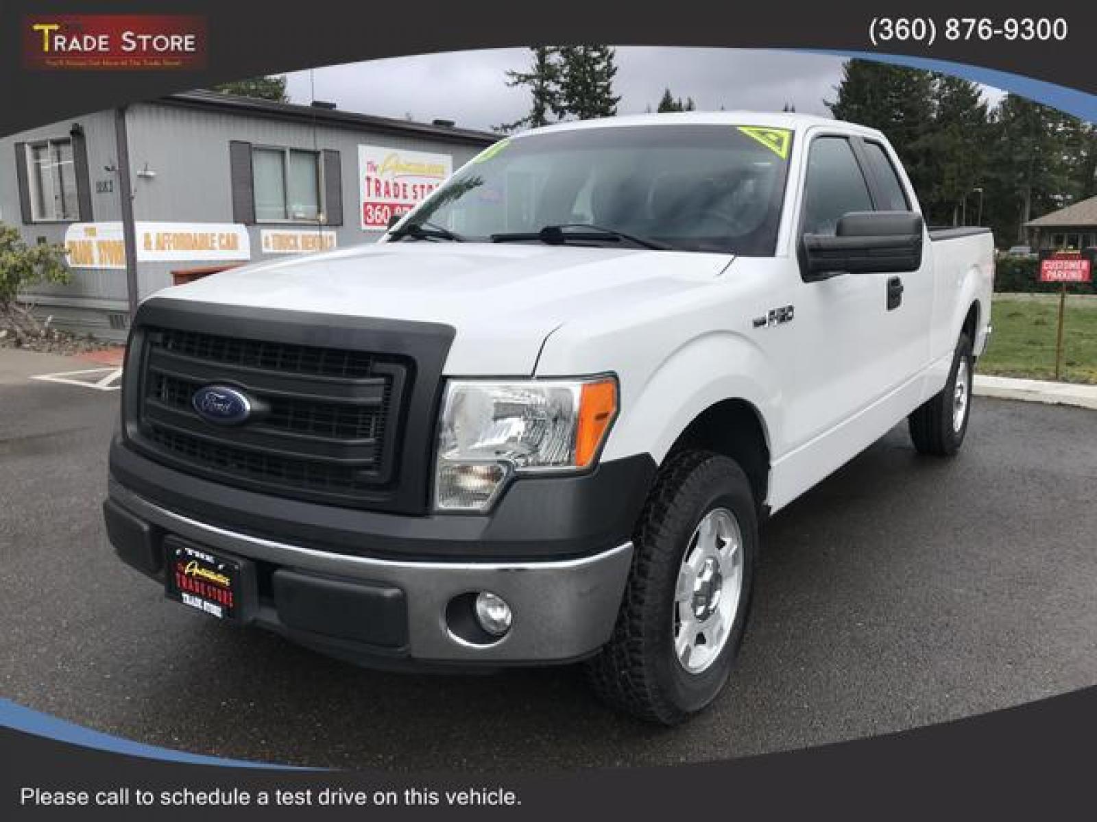 2013 White /Gray Ford F150 Super Cab XL Pickup 4D 6 1/2 ft (1FTEX1CM8DF) with an 3.7L V6 DOHC 24V engine, Automatic, 6-Spd transmission, located at 1283 SE Sedgwick Road, Port Orchard, WA, 98366, (360) 876-9300, 47.505535, -122.635643 - **Dealer Statement: The Trade Store offers the nicest previously owned inventory you'll find of cars, vans, trucks and more. We offer many banks, credit unions and special financing options to fit your needs regardless of your credit, as well as sourcing of specific vehicles for qualified custom - Photo #1
