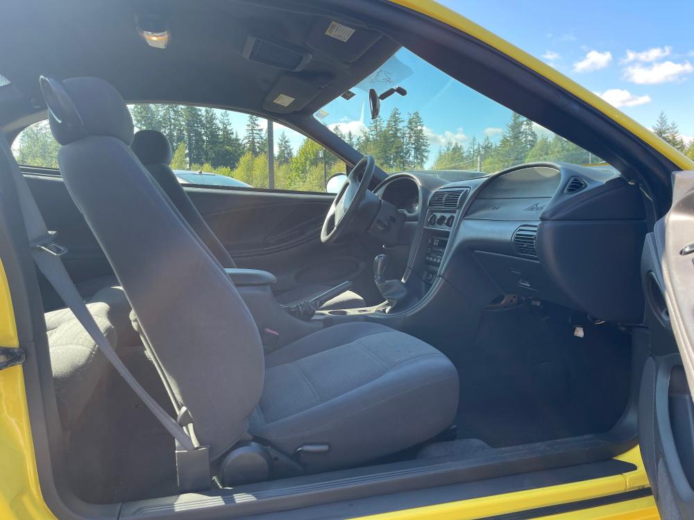 2003 Yellow /Gray Ford Mustang Convertible (1FAFP40413F) with an 3.8L V6 OHV 12V engine, Manual 5-speed transmission, located at 1283 SE Sedgwick Road, Port Orchard, WA, 98366, (360) 876-9300, 47.505535, -122.635643 - **Dealer Statement: The Trade Store offers the nicest previously owned inventory you'll find of cars, vans, trucks and more. We offer many banks, credit unions and special financing options to fit your needs regardless of your credit, as well as sourcing of specific vehicles for qualified customers - Photo #9