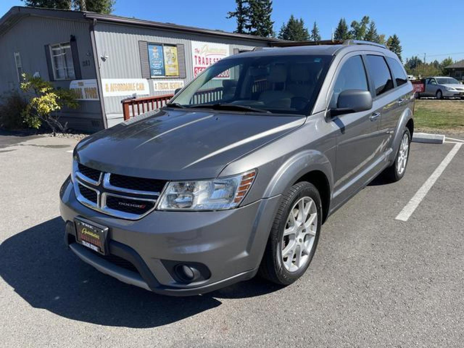 2012 Gray /White Dodge Journey Crew Sport Utility 4D (3C4PDDDG0CT) with an 3.6L V6 DOHC 24V engine, Automatic, 6-Spd transmission, located at 1283 SE Sedgwick Road, Port Orchard, WA, 98366, (360) 876-9300, 47.505535, -122.635643 - **Dealer Statement: The Trade Store offers the nicest previously owned inventory you'll find of cars, vans, trucks and more. We offer many banks, credit unions and special financing options to fit your needs regardless of your credit, as well as sourcing of specific vehicles for qualified custom - Photo #1