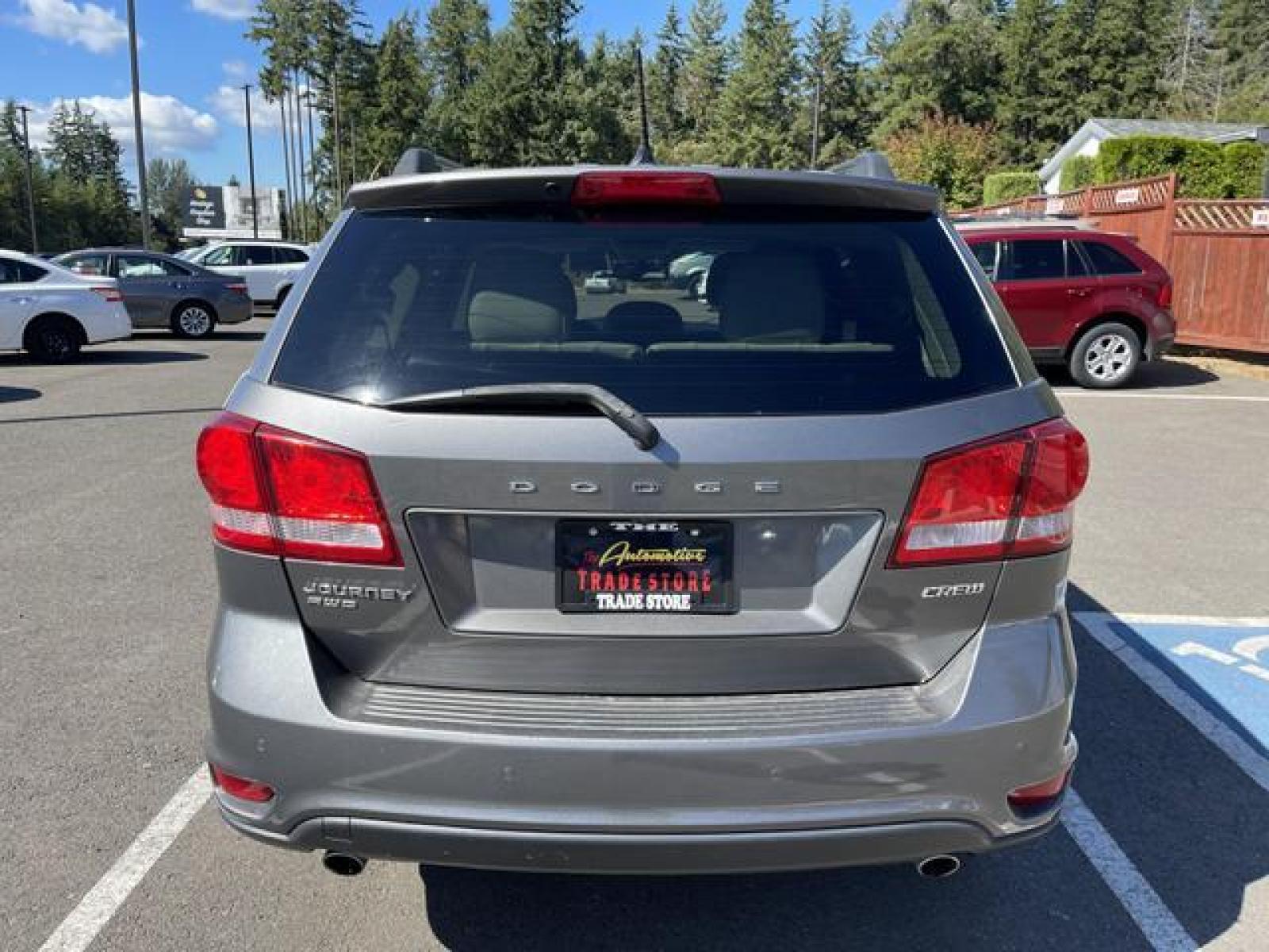 2012 Gray /White Dodge Journey Crew Sport Utility 4D (3C4PDDDG0CT) with an 3.6L V6 DOHC 24V engine, Automatic, 6-Spd transmission, located at 1283 SE Sedgwick Road, Port Orchard, WA, 98366, (360) 876-9300, 47.505535, -122.635643 - **Dealer Statement: The Trade Store offers the nicest previously owned inventory you'll find of cars, vans, trucks and more. We offer many banks, credit unions and special financing options to fit your needs regardless of your credit, as well as sourcing of specific vehicles for qualified custom - Photo #4