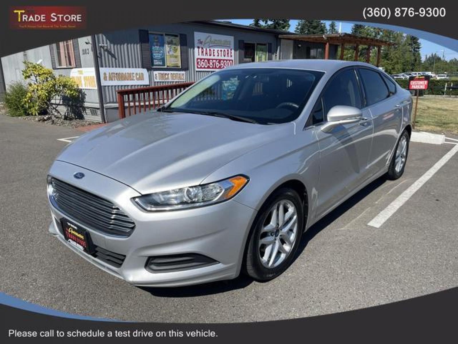 2016 Silver /Black Ford Fusion SE Sedan 4D (3FA6P0H76GR) with an 2.5L L4 DOHC 16V engine, Auto, 6-Spd SelectShift transmission, located at 1283 SE Sedgwick Road, Port Orchard, WA, 98366, (360) 876-9300, 47.505535, -122.635643 - **Dealer Statement: The Trade Store offers the nicest previously owned inventory you'll find of cars, vans, trucks and more. We offer many banks, credit unions and special financing options to fit your needs regardless of your credit, as well as sourcing of specific vehicles for qualified custom - Photo #1