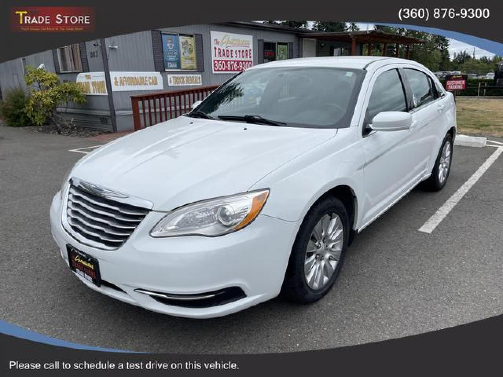 2014 White /Black Chrysler 200 LX Sedan 4D (1C3CCBAB4EN) with an 2.4L L4 DOHC 16V engine, Automatic, 4-Spd transmission, located at 1283 SE Sedgwick Road, Port Orchard, WA, 98366, (360) 876-9300, 47.505535, -122.635643 - **Dealer Statement: The Trade Store offers the nicest previously owned inventory you'll find of cars, vans, trucks and more. We offer many banks, credit unions and special financing options to fit your needs regardless of your credit, as well as sourcing of specific vehicles for qualified custom - Photo #1