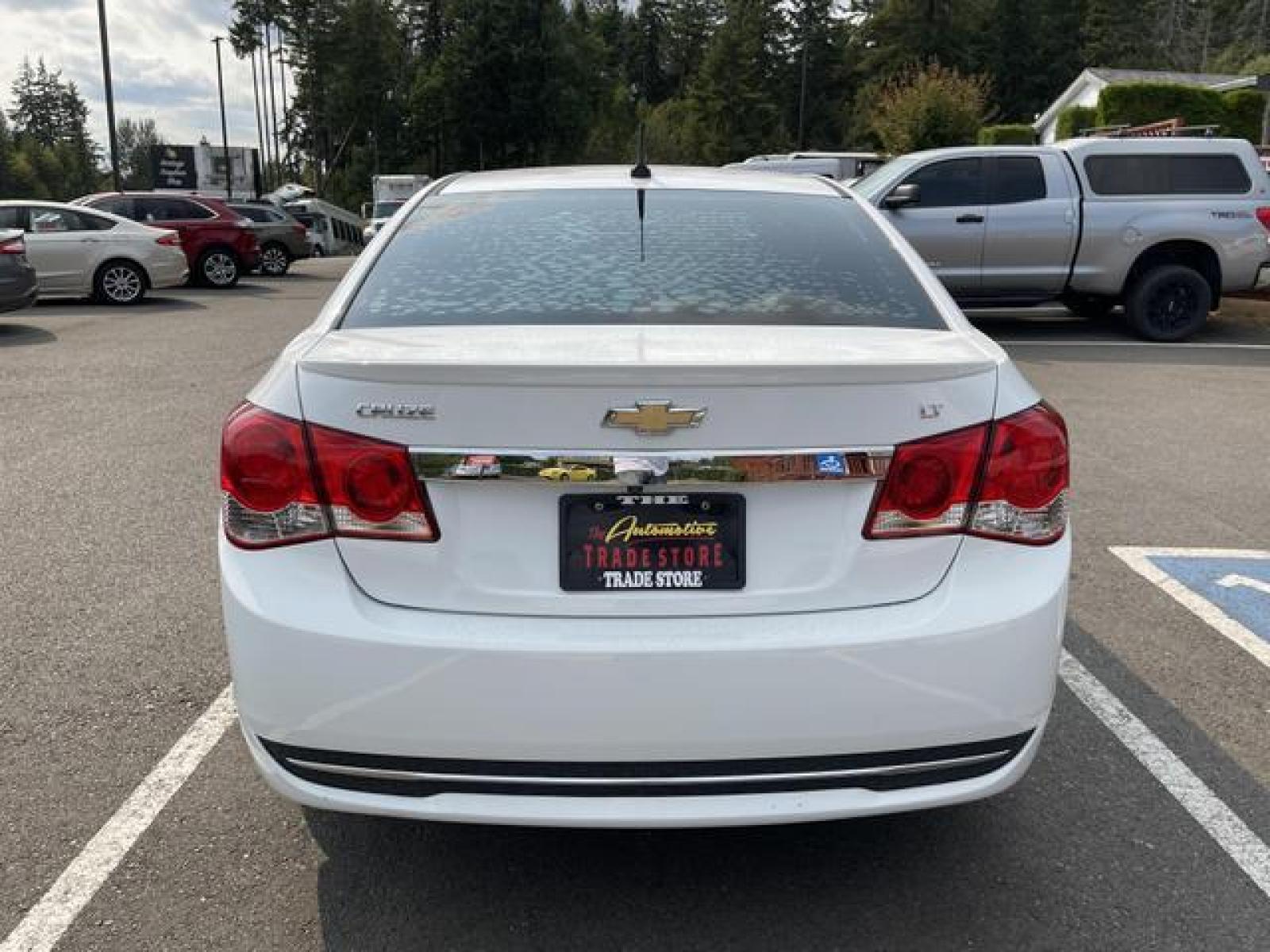2014 White /Black Chevrolet Cruze 2LT Sedan 4D (1G1PE5SBXE7) with an 1.4L L4 DOHC 16V TURBO engine, Automatic, 6-Spd w/Overdrive transmission, located at 1283 SE Sedgwick Road, Port Orchard, WA, 98366, (360) 876-9300, 47.505535, -122.635643 - **Dealer Statement: The Trade Store offers the nicest previously owned inventory you'll find of cars, vans, trucks and more. We offer many banks, credit unions and special financing options to fit your needs regardless of your credit, as well as sourcing of specific vehicles for qualified custom - Photo #4