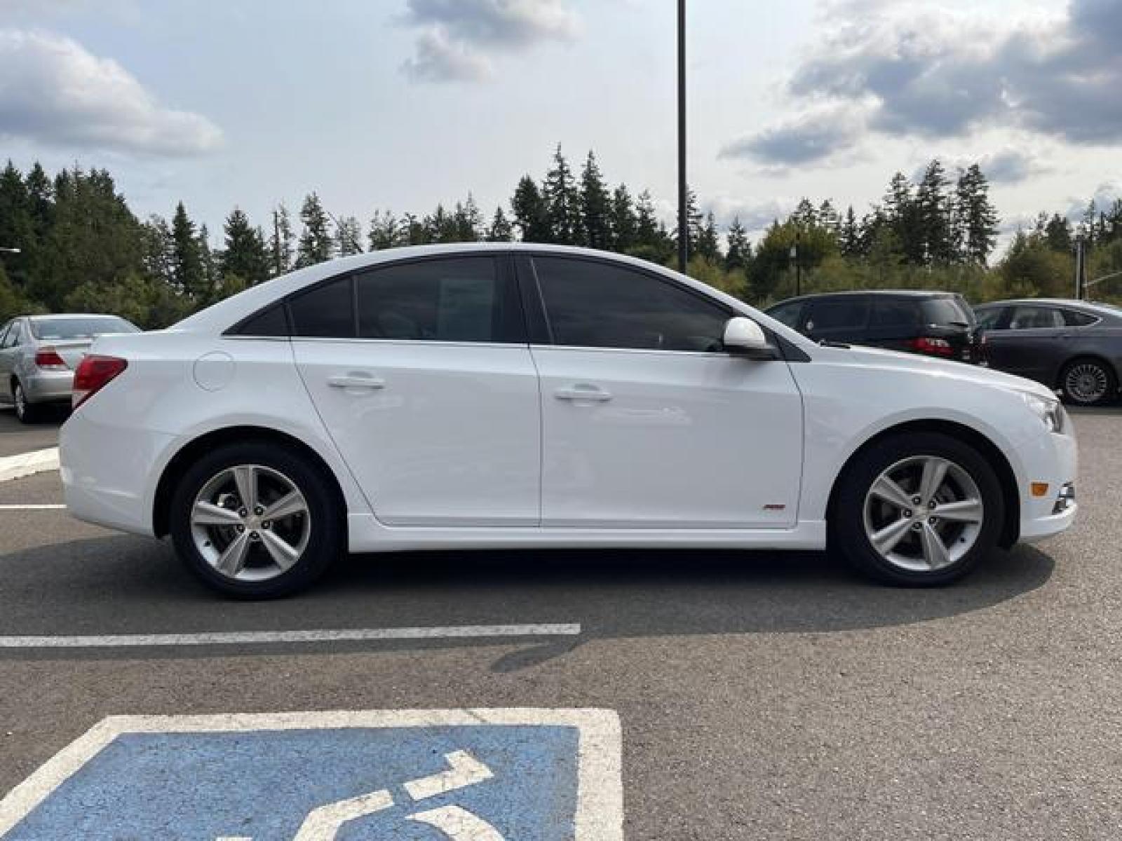 2014 White /Black Chevrolet Cruze 2LT Sedan 4D (1G1PE5SBXE7) with an 1.4L L4 DOHC 16V TURBO engine, Automatic, 6-Spd w/Overdrive transmission, located at 1283 SE Sedgwick Road, Port Orchard, WA, 98366, (360) 876-9300, 47.505535, -122.635643 - **Dealer Statement: The Trade Store offers the nicest previously owned inventory you'll find of cars, vans, trucks and more. We offer many banks, credit unions and special financing options to fit your needs regardless of your credit, as well as sourcing of specific vehicles for qualified custom - Photo #6