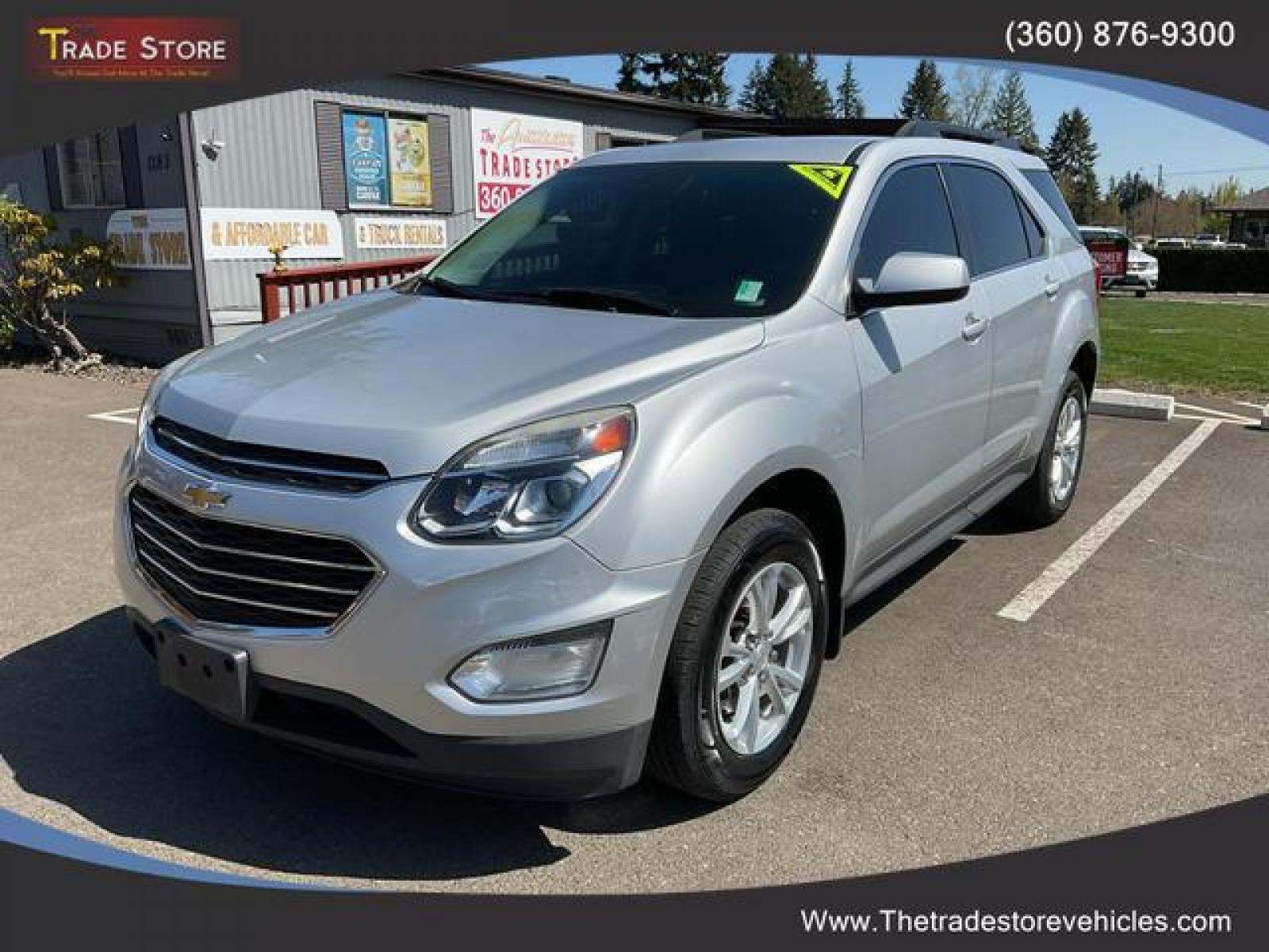 2017 Silver /Black Chevrolet Equinox LT Sport Utility 4D (2GNFLFEK7H6) , Auto, 6-Spd w/OD transmission, located at 1283 SE Sedgwick Road, Port Orchard, WA, 98366, (360) 876-9300, 47.505535, -122.635643 - **Dealer Statement: The Trade Store offers the nicest previously owned inventory you'll find of cars, vans, trucks and more. We offer many banks, credit unions and special financing options to fit your needs regardless of your credit, as well as sourcing of specific vehicles for qualified custom - Photo #0